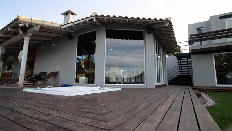 Portas de Vidro em Floresta